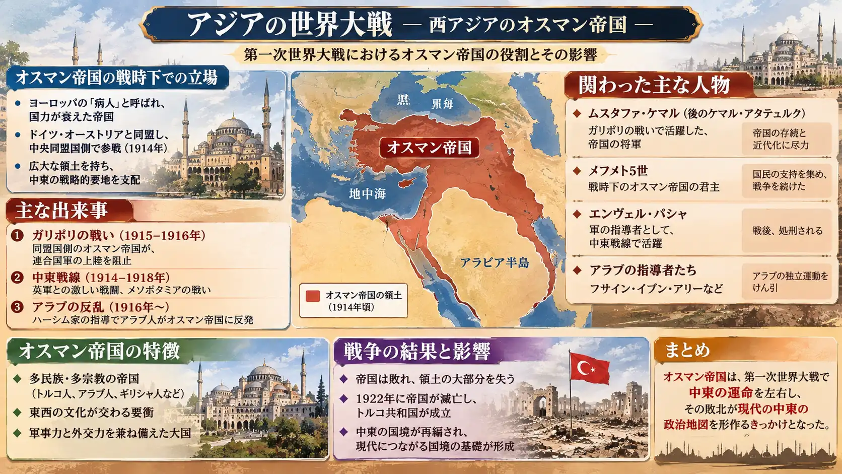 トルコ建国の父ムスタファ・ケマル