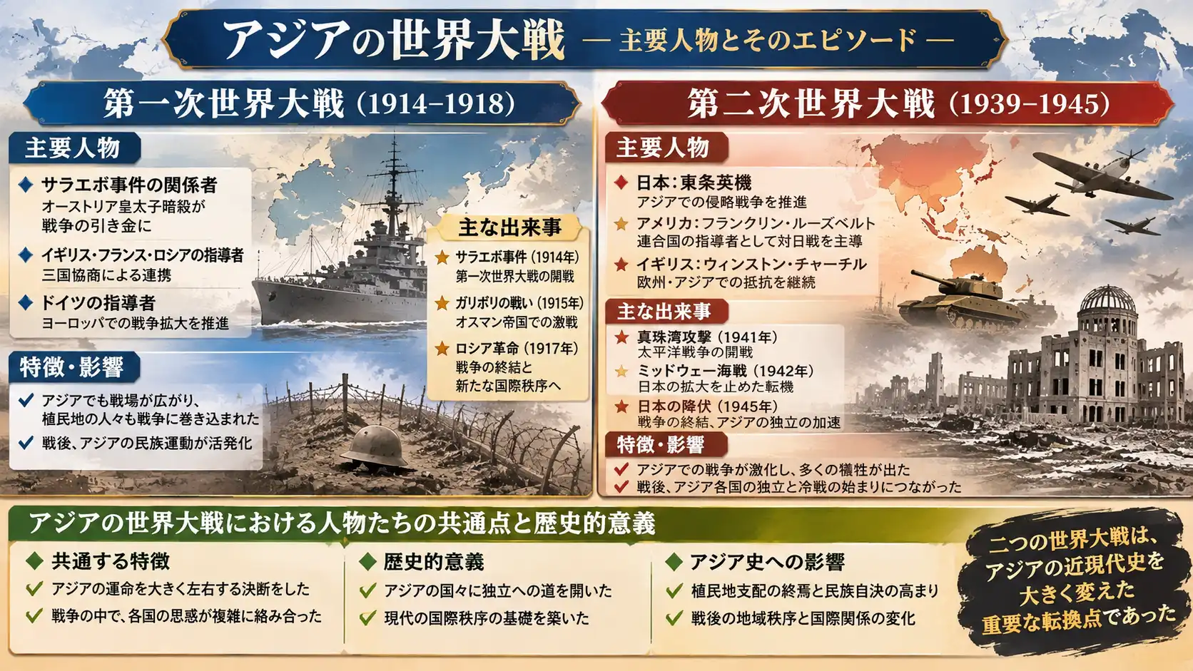 西アジアの戦乱とオスマン解体が生んだ中東の再編