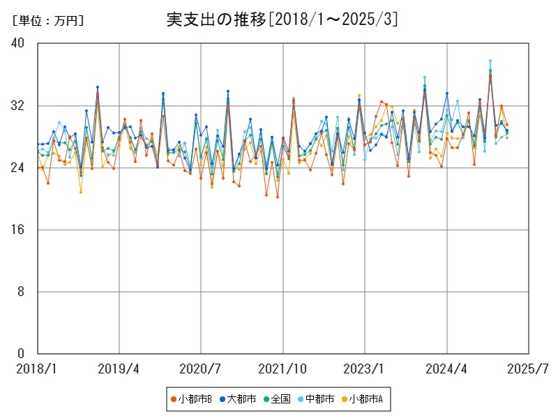 実支出の推移