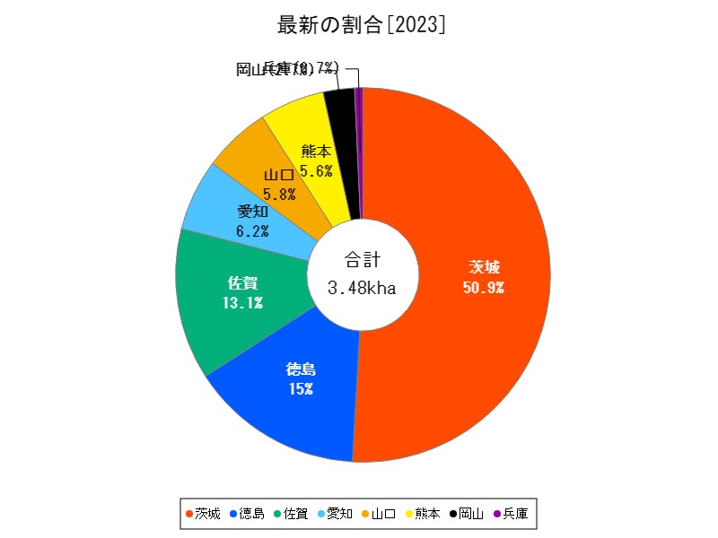 最新の割合