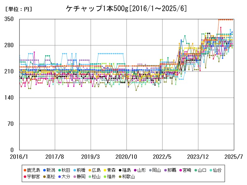 ケチャップ1本500g