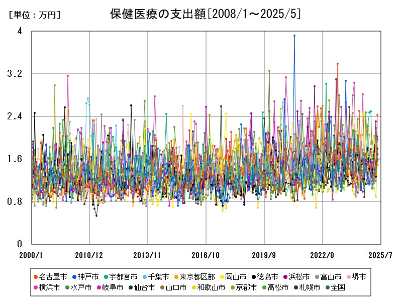 保健医療の支出額