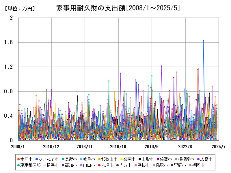家事用耐久財の支出額