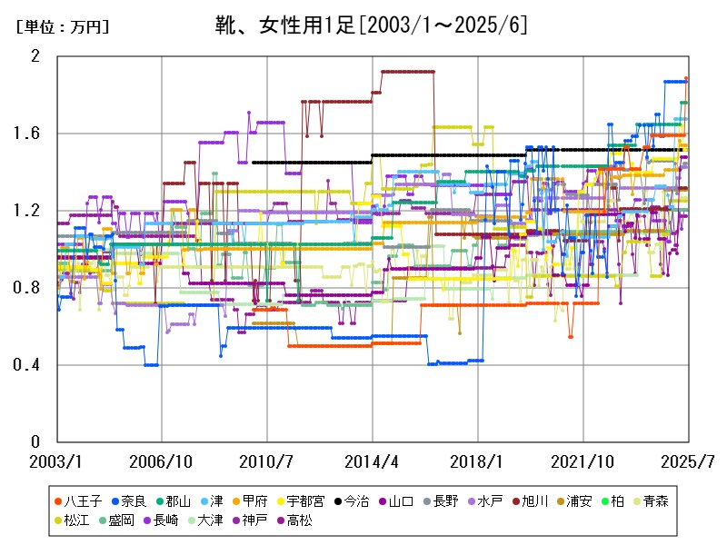 靴、女性用1足