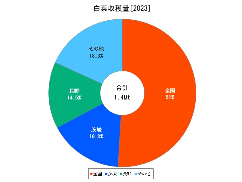 白菜収穫量