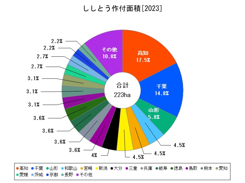 ししとう作付面積